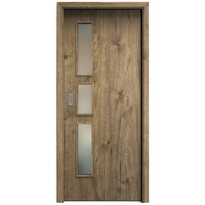 Sapeli Elegant Komfort M33 posuvné dub sherwood 80 x 210 cm Satináto bílé – Hledejceny.cz