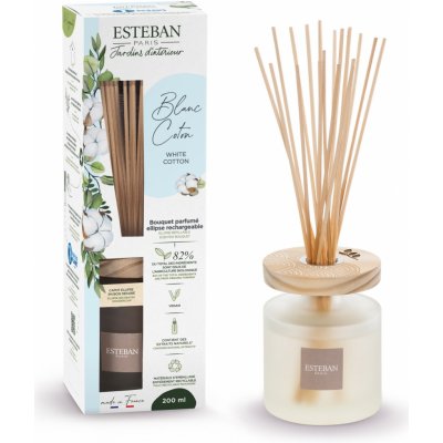 Esteban Paris Parfums Nature tyčinkový difuzér White Cotton 200 ml – Hledejceny.cz