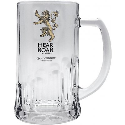 CurePink Sklenice korbel Game of Thrones: Lannister 500 ml 325498 – Zboží Mobilmania