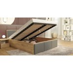 DobreSny Panama T se zvedacím dřevěným roštem DUB ŠEDÁ – Sleviste.cz