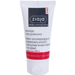 Ziaja Med Capillary Care lehký hydratační krém pro citlivou pleť se sklonem ke zčervenání SPF 6 50 ml