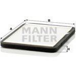 Filtr, vzduch v interiéru MANN-FILTER CUK 2424 – Hledejceny.cz