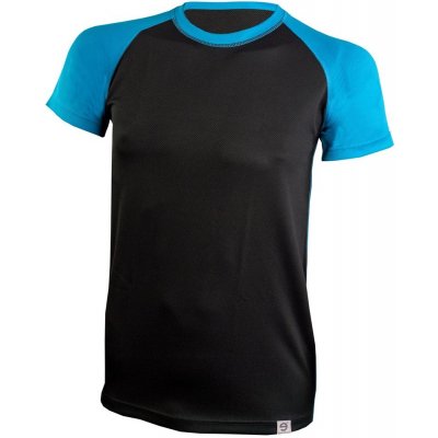 Nanosilver pánské sportovní triko nanosilver+ Coolmax černá/modrá