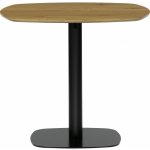 Autronic DT-X7117 OAK Stůl jídelní deska MDF dekor dub černý kov – Sleviste.cz