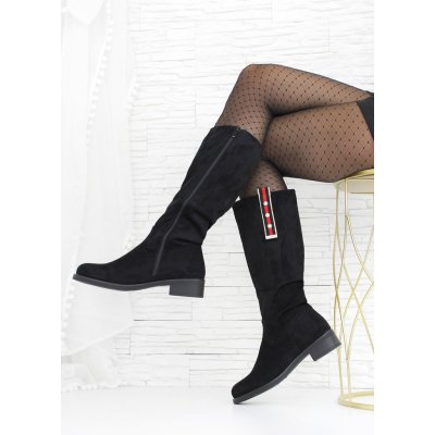 DnesObouvam Černé dámské kozačky MAH672B – Zboží Mobilmania