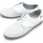 Looke Dámské kožené polobotky L1223-66 bílé powder pink – Sleviste.cz