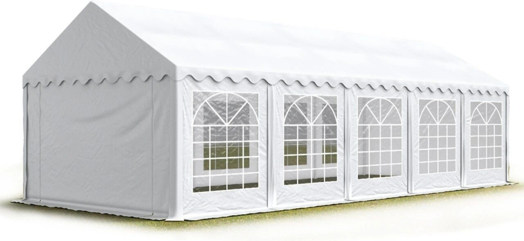 Pártystany Jičín Zahradní Párty stan 5x10m - PVC Standard Ohnivzdorný Bílá
