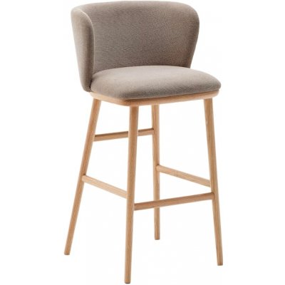 Kave Home Ciselia 75 cm světle hnědá s dřevěnou podnoží – Zboží Mobilmania