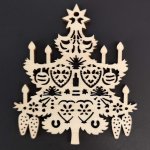 AMADEA Dřevěná ozdoba vánoční stromeček 6 cm – Hledejceny.cz