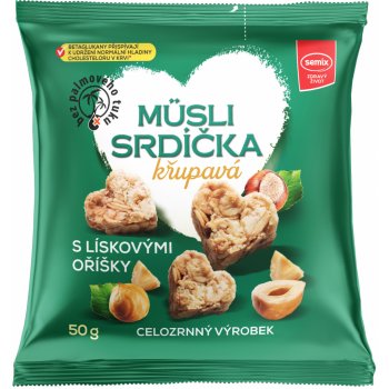 Semix Müsli srdíčka křupavá s lískovými oříšky 50 g