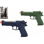 Teddies pistole 17cm plast na baterie se světlem se zvukem 3 barvy na kartě – Zboží Dáma