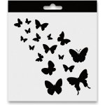 Aladine Plastová šablona motýlci 15 x 15 cm – Zbozi.Blesk.cz