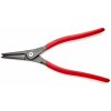 Kleště kulaté KNIPEX - Kleště precizní, na pojistné kroužky Ø 85-140mm - vnitřní - 320mm, velké opěrné plochy na hrotech (4911A4)