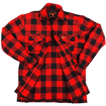 Fostex košile dřevorubecká flanelová červenočerná
