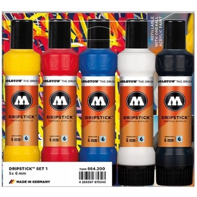 Molotow One4All akrylový dripstick 6 mm 5 ks – Sleviste.cz