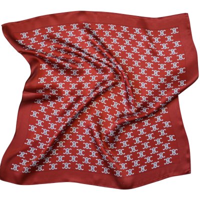 White orchid hedvábný šátek karmínový v dárkovém balení – Zboží Dáma