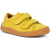 Dětské polobotky a mokasíny Froddo barefoot celoroční boty 2 suché zipy yellow