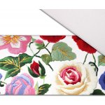 Takoy Stuha saténová 5 cm výšivka květiny růže potisk – Hledejceny.cz