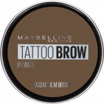 Maybelline Gelová pomáda na obočí Tattoo Brow Pomade 03 Medium Brown 4 g – Hledejceny.cz