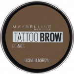 Maybelline Gelová pomáda na obočí Tattoo Brow Pomade 03 Medium Brown 4 g – Zboží Dáma