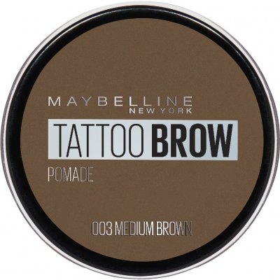 Maybelline Gelová pomáda na obočí Tattoo Brow Pomade 03 Medium Brown 4 g – Zboží Mobilmania