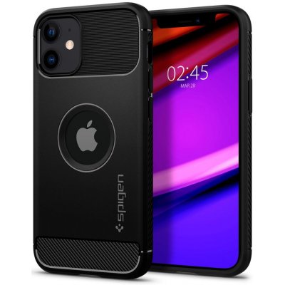 Pouzdro Spigen Rugged Armor Apple iPhone 12/12 Pro černé – Hledejceny.cz