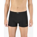 Gina pánské boxerky s kratší nohavičkou, kratší nohavička, šité, s potiskem Eco Bamboo 73129P tm. šedá olivová – Zboží Dáma