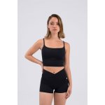Fitness crop top Intermezzo 6653 černá – Zboží Dáma