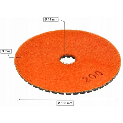 FESTA diamantový leštící kotouč 100mm P200 na mramor žulu apod. – Zbozi.Blesk.cz