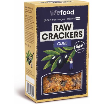 Life Crackers olivové raw 90 g BIO LIFEFOOD – Hledejceny.cz
