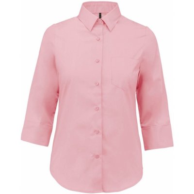 Kariban dámská košile s 3/4 rukávem Easy care bledá růžová – Hledejceny.cz