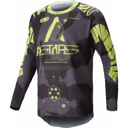 Alpinestars Racer HOLLOW tmavě žlutý maskáčový