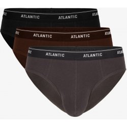 Atlantic slipy 1078 grafitová-černá-čokoláda