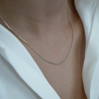 OLIVIE Stříbrný rhodiovaný řetízek 2600 – Zboží Dáma