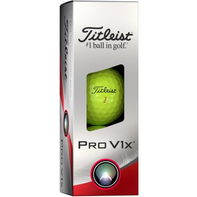 Titleist Pro V1x 2023 žluté 3 ks – Zboží Mobilmania