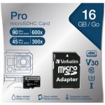 Verbatim MicroSDHC 16 GB 44082 – Zbozi.Blesk.cz