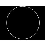 Kovový kruh na lapač snů - průměr 40 cm, bílý