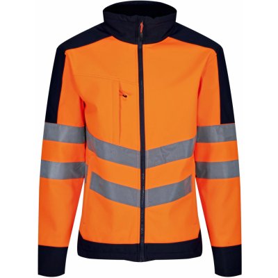 Regatta Pro Hi-Vis Pánská softshellová bunda reflexní TRA625 Orange – Zboží Mobilmania