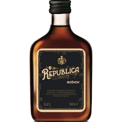 Božkov Republica Exclusive 38% 0,2 l (holá láhev)