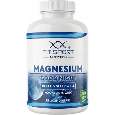 FitSport Nutrition Magnesium GOOD NIGHT 150 vege kapslí – Hledejceny.cz