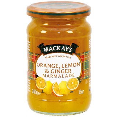 Mackays Orange Lemon and Ginger Marmalade - Zavařenina pomeranč citrón zázvor 340g – Sleviste.cz