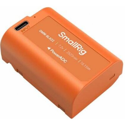 SmallRig Camera Battery USB-C Rechargeable DMW-BLK22 Orange 4979 – Zboží Živě