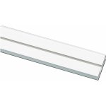 Záclonová kolejnička 1 drážková, bílá, 250cm 8564 – Hledejceny.cz