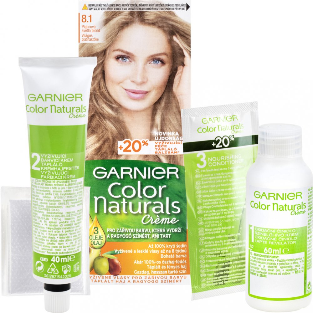 Garnier Color Naturals světlá blond popelavá 8.1 | Srovnanicen.cz