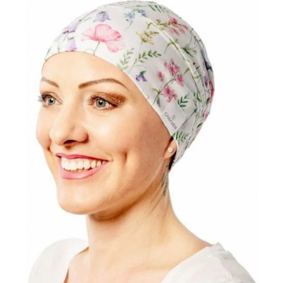 Dámská onko čepice po chemoterapii Canaver 1-vrstvá flowy – Hledejceny.cz