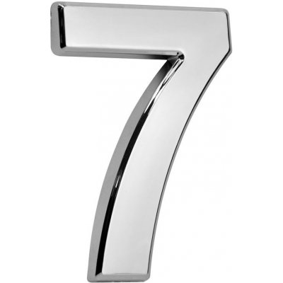 Číslo domovní samolepící ABS 70x100mm stříbrné #7 – Sleviste.cz