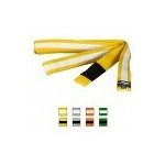 Dětský pásek na BJJ Ju Sport - žlutý s bílým pruhem – Zboží Mobilmania