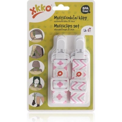 Kikko XKKO multifunkční klipy 2ks Scandinavian Baby Pink – Zboží Mobilmania