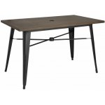 Hendi Gastrofans Kompletní venkovní stůl Bolero 120 x 76 x 75 cm tmavé dřevo – Hledejceny.cz
