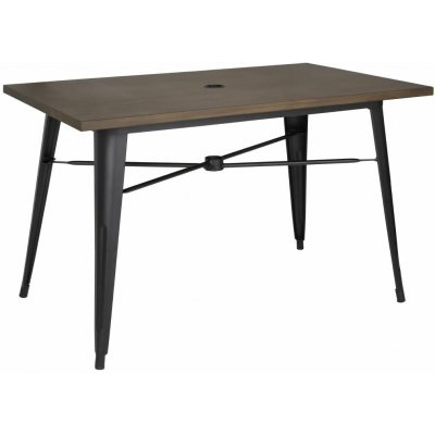 Hendi Gastrofans Kompletní venkovní stůl Bolero 120 x 76 x 75 cm tmavé dřevo – Hledejceny.cz